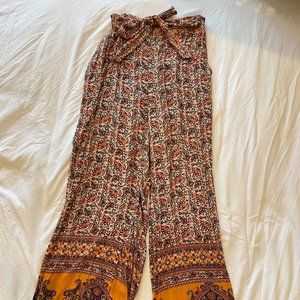 Wide Leg Boho Pants